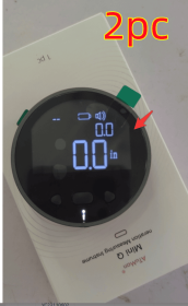 Distance Measuring Instrument Electronic Measuring Ruler Tape Measure High Definition Digital LCD High Precision Electronic Measuring Ruler Tool (Option: Black 2PCS)